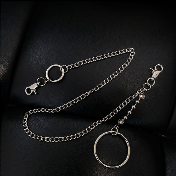 

2019 new arrivals iron plated metal long trousers chain waist pants chain for men women girls keychain jewelry bag accessories, Silver