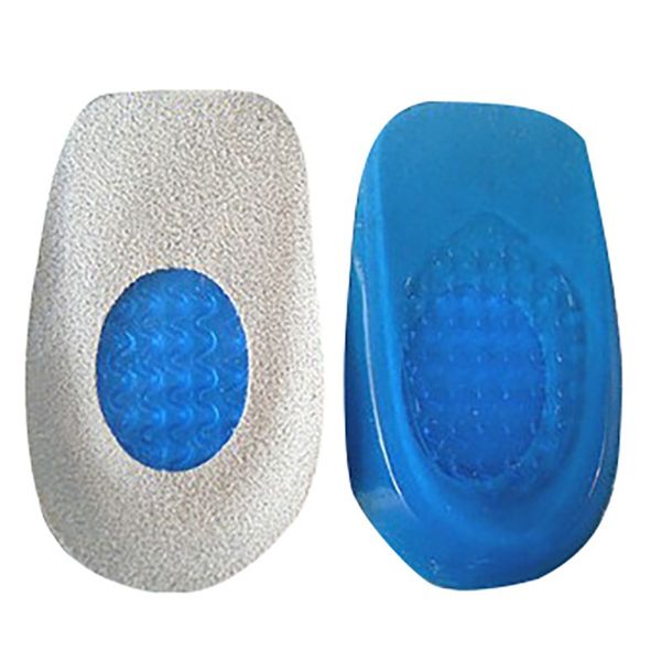 1 PC Palmilhas Silicone Gel Heel Coxim Solas Aliviar Protetores de Dor do Pé Spur Support Shoe Pad Pés Insertos Novo!