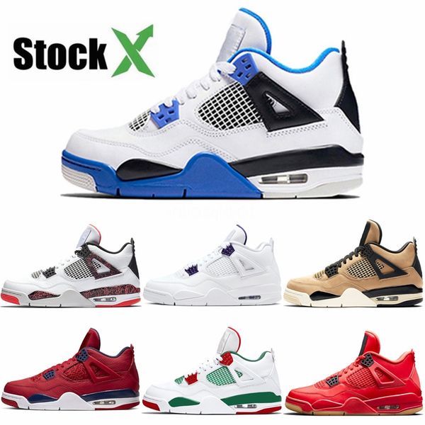 

jumpman 4s black cat 2020 mens basketball shoes bred wings fire red singles encore white cement motorsport 4 men designer sport sneakers #74