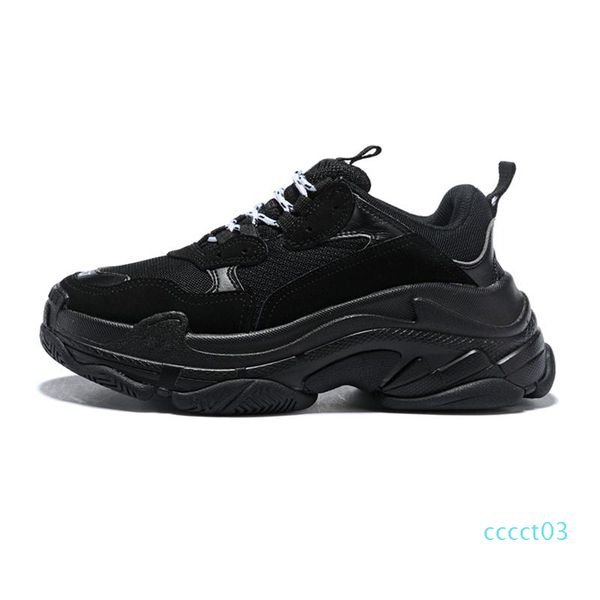 

designer paris 17fw triple s sneakers for men women red white green casual dad shoes tennis luxury increasing shoe 36-45 03ct, Black