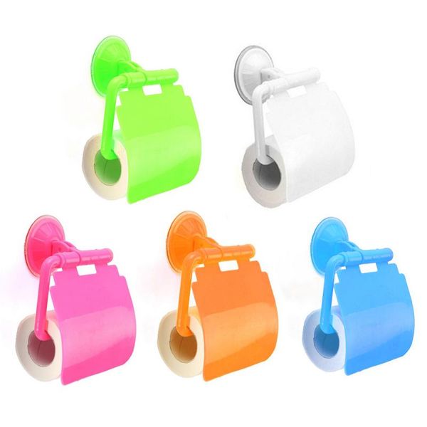 

modern wall mounted plastic suction cup bathroom toilet paper roll holder covern