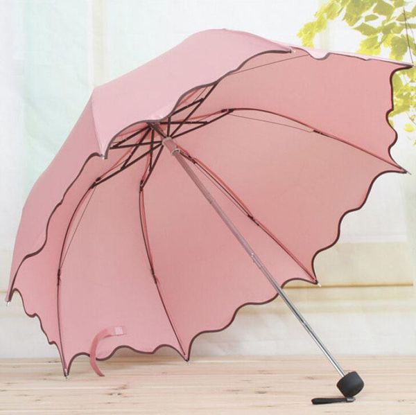 

rain umbrella for women folding female umbrellas handle comfortable strongly brand princess craft 92cm outdoor travel paraguas y200324
