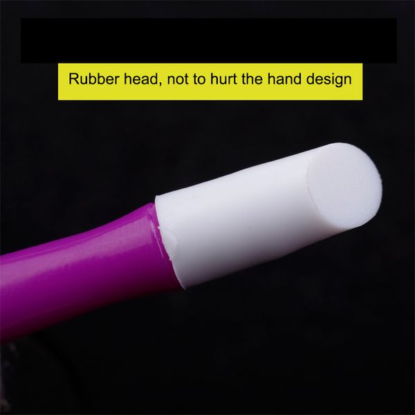 

1 pcs manicure sticker push rod art nail sticker push stick nail art tool js002, Silver