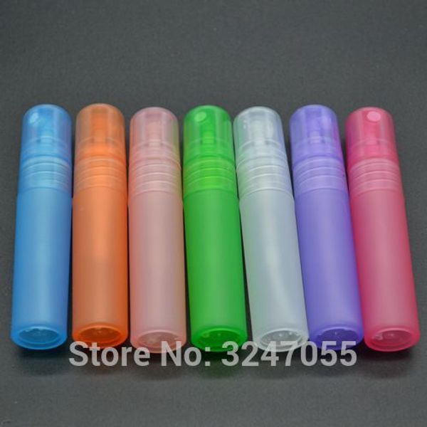 5ML 50pcs / lot 100pcs / lot Plastik Boş Şık Parfüm Doldurulabilir Şişe, Taşınabilir Kadınlar Parfümler Kalem, Küçük Parfüm Sprey Şişe