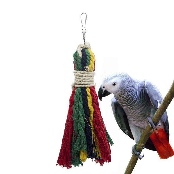 

pull nibbling birds parrot rope toys cotton string