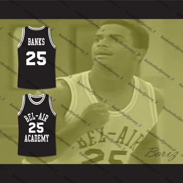 

the fresh prince of bel-air alfonso ribeiro carlton banks bel-air academy basketball jersey-9, Black;red