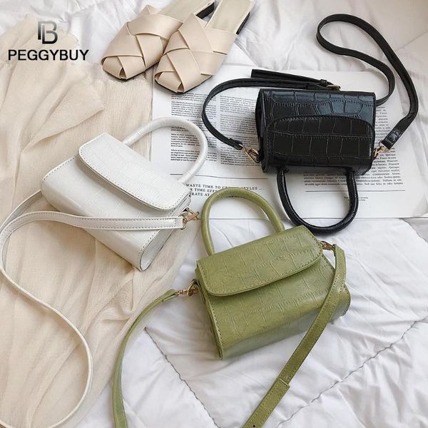 

fashion luxury handbags women designer solid color crocodile pattern handbags pu leather women flap crossbody bags dropshipping