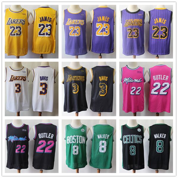 

Men 039 ncaa la lebron 6 jame anthony 3 davi jer ey kemba 8 walker bo ton 22 jimmy butler wingman ba ketball jer ey titched logo
