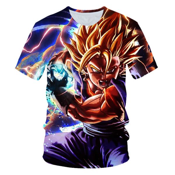

anime print men's / women's fashion t-shirts picture print short-sleeve t-shirts 3d men's cool, White;black