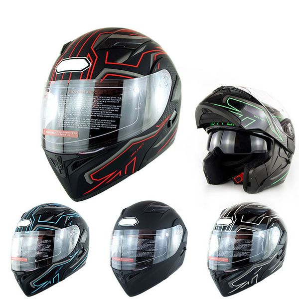 

1pc motorbike helmet full-face cover dual visor for racing safe accessories td326