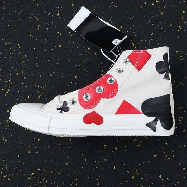 

новый chuck 1970 классический 1970s холст обувь совместно имя королева червей повседневная мода обучение кроссовки размер 36-44, Black