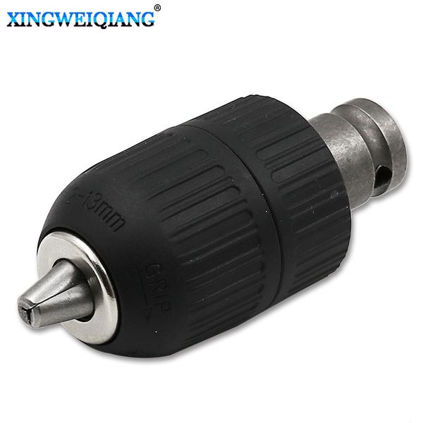 

2-13mm 1/2" 20unf self-locking keyless drill chuck self tighten 1/2" drill chuck adaptor for impact wrench conversion 1/2-20unf