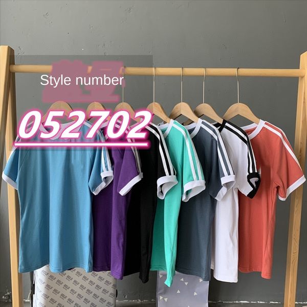 

052702 short-sleeved candy color 052702 short-sleeved candy color, White