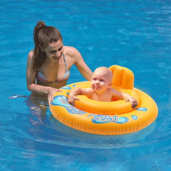 

cartoon float inflatable seat ring baby child bath swimming lifebuoy round summer kids swim pool 2 circles hollow