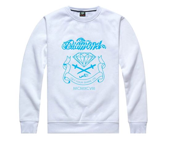 

755g33 s-5xl new fashion hip hop diamond lovers male long-sleeved men skateboard clothing men sweatshirts thick neck sweater, Black