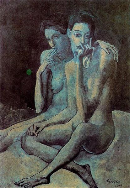 

pablo picasso classical oil painting two friends les deux amies 100% handmade by experienced painter on white canvas picasso917