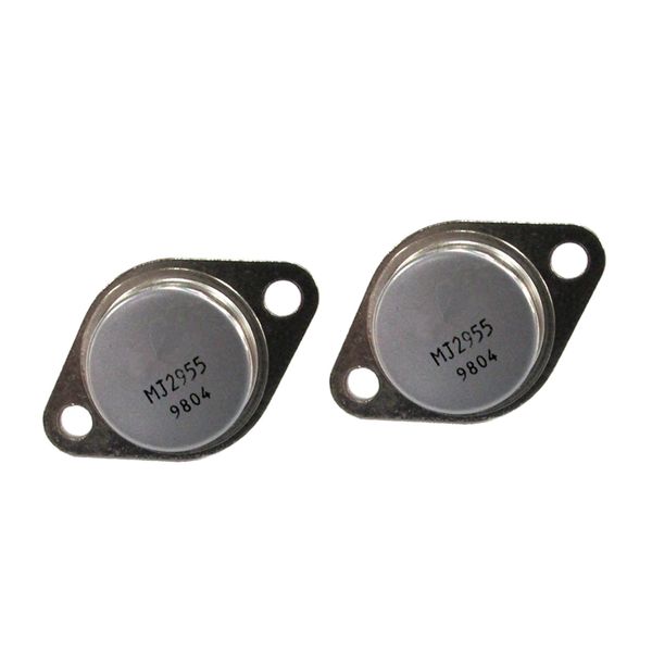 

2 piece 2n2955 pnp power transistor triode 100v 15a 110w to-3