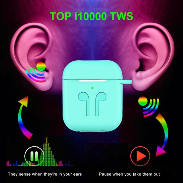 

I10000 earphone tw bluetooth headphone air 2 in ear mart en or with wirele earbud pk h1 chip w1 chip i12 i500 tw i200 i1000