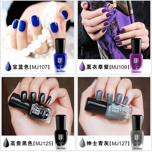 

1pcs nails art white black red color nail polish vernis a ongle peel off eamaltes nail polish set 8ml