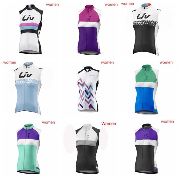 

2019 women cycling jersey summer racing cycling clothing ropa ciclismo sleeveless mtb bike jersey shirt maillot k031509, Black;red
