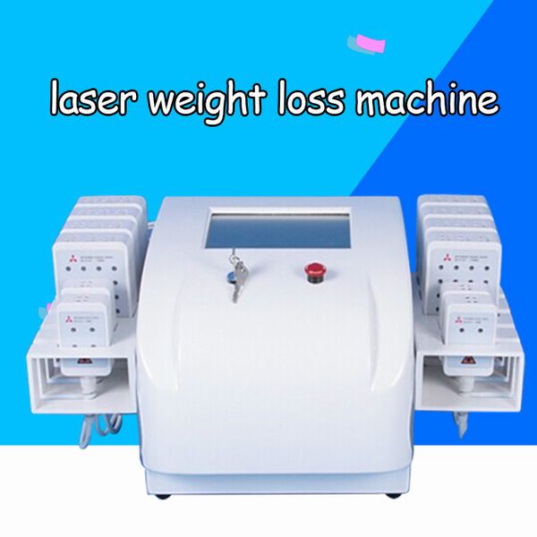 

2020 lipolaser slimming lipolaser body slimming machine body weight loss machine with 12 pcs pads wavelength 650nm&980nm ce/dhl