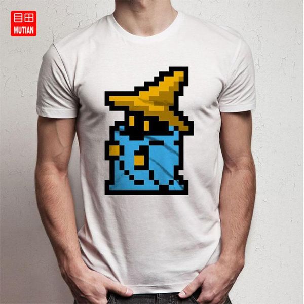 

men's t-shirts final fantasy black mage t shirt, White;black