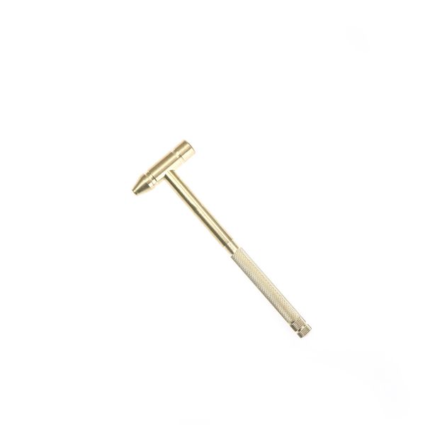 

6 in 1 copper hammer small round hammer a multifunctional mini nail screwdriver with bottle opener golden color