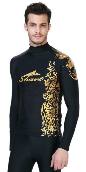 

2019 popular fitness snorkeling swimwear long sleeve shirt men swim jellyfish windsurf scuba diving wetsuit