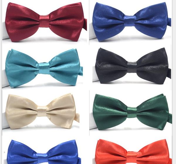 

bow tie men pure color bright leisure multi-color, Blue;purple