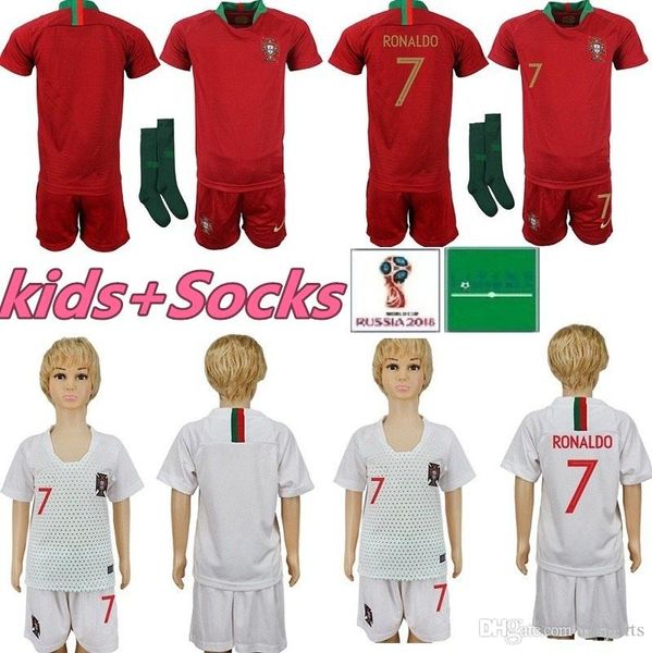 

Kid kit portugal occer jer ey 7 ronaldo youth boy child 9 eder 10 j mario 3 pepe 8 j moutinho home away jer ey