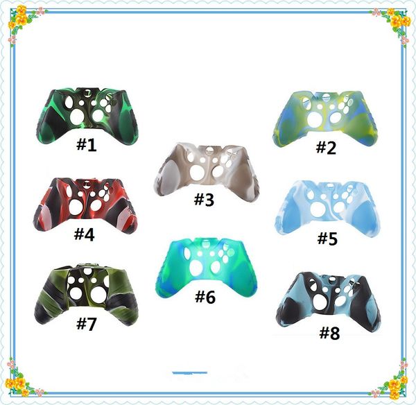 

2019 for xbox one gamepad protection case silicone anti-fall material stripe anti-slip design soft and comfortable feel dhl