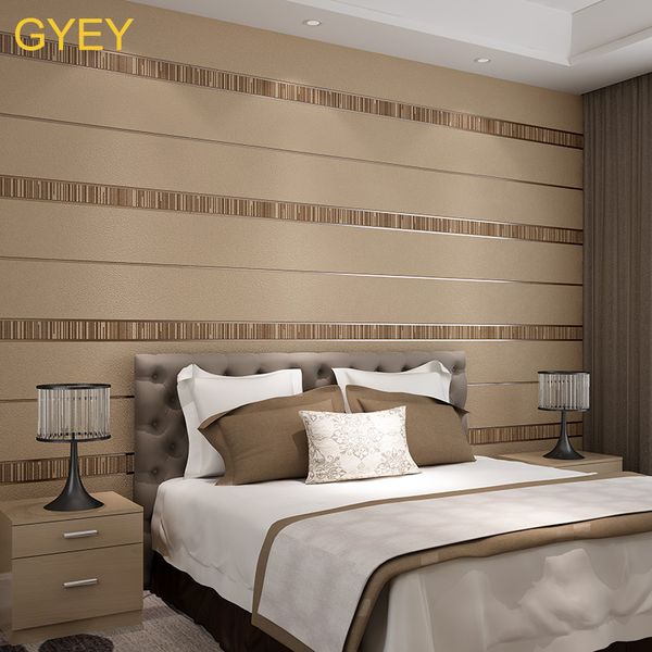 

living room tv background wall non-woven wallpaper horizontal and vertical stripes bedroom 3d embossed wallpaper simple modern
