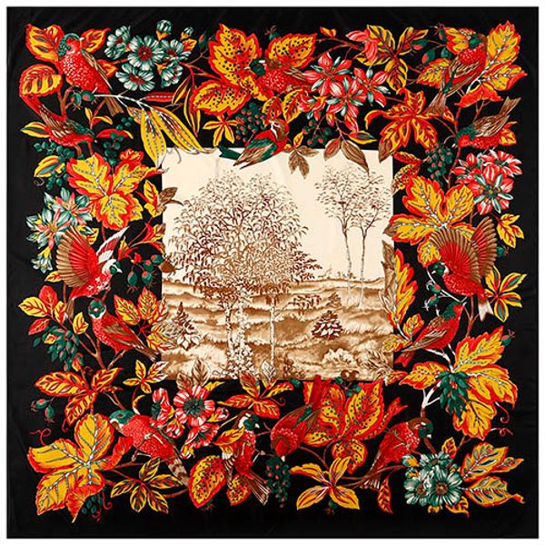

130*130 hillside twill 100% pure silk scarf women square bird print scarves kerchief for ladies shawl echarpe, Blue;gray