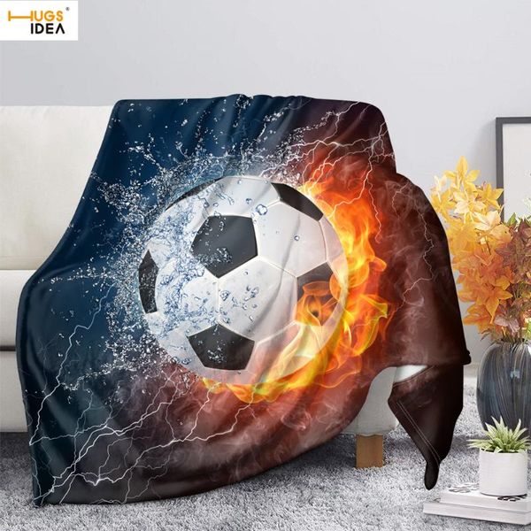 

hugsidea fire water ball print couch throw blanket super soft bedspread decor cover plush bedspreads bed sofa cover wholesale