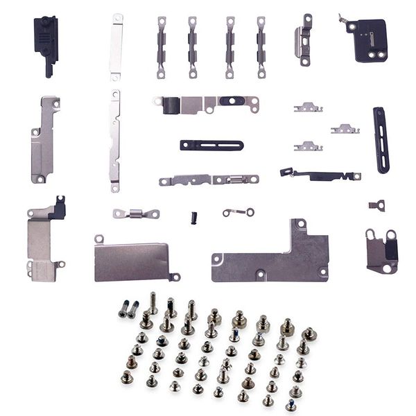 

5 комплект для iphone 7 7 plus 8 8 plus x полный комплект малый металл внутренний кронштейн щит plate kit + полный винт набор bottom винты