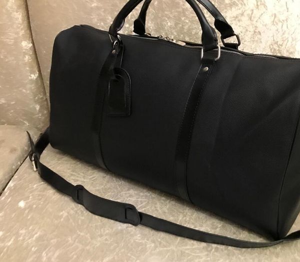 

2019 pecial price new fa hion men women travel bag duffle bag leather luggage handbag large capacity port bag handbag 55cm