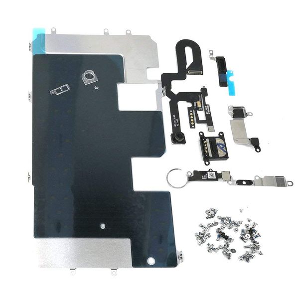 

full set repair parts for iphone 8 lcd display repair parts front camera ear speaker plate home button for iphone 8 plus