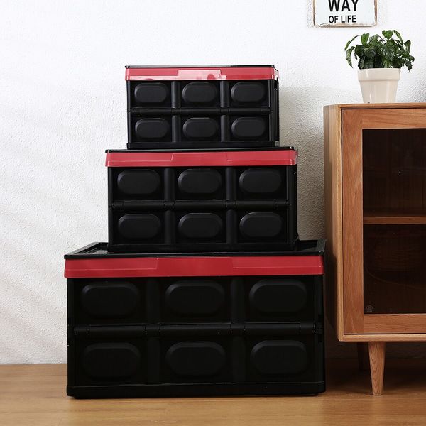 

одежда для обуви хранения box носки организатор 55l складная пластиковая коробка прочный складной стекируемые полезность crates хранения с к