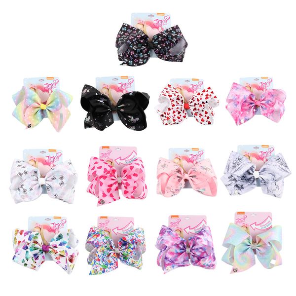 2019 Designer Jojo Siwa Unicorn Hairpin Hair Bows Cartoon