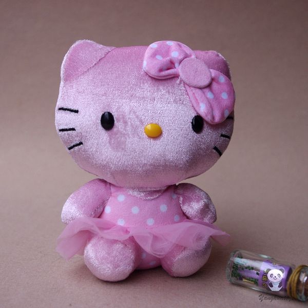 

hellokitty плюшевые куклы мягкие игрушки девушки симпатичные розовые пряжи юбка kitty куклы игрушки для детей праздничные подарки магазины