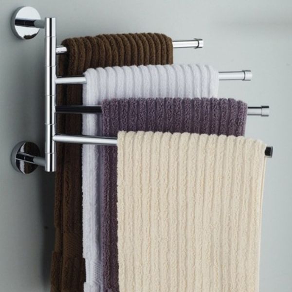 

stainless steel towel holder rotating rack holder organizer bathroom kitchen cabinet cupboard hanger porte serviette toalheiro