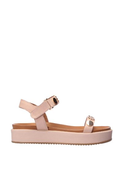 

pearl genuine leather light pink women sandals 120130002169, Black