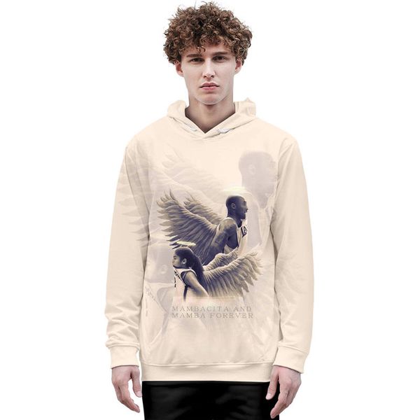 

plus size mens designer hoodies mambacita and mamba forever pullover hooded mens sweatshirts long sleeve pullover casual mens apparel, Black