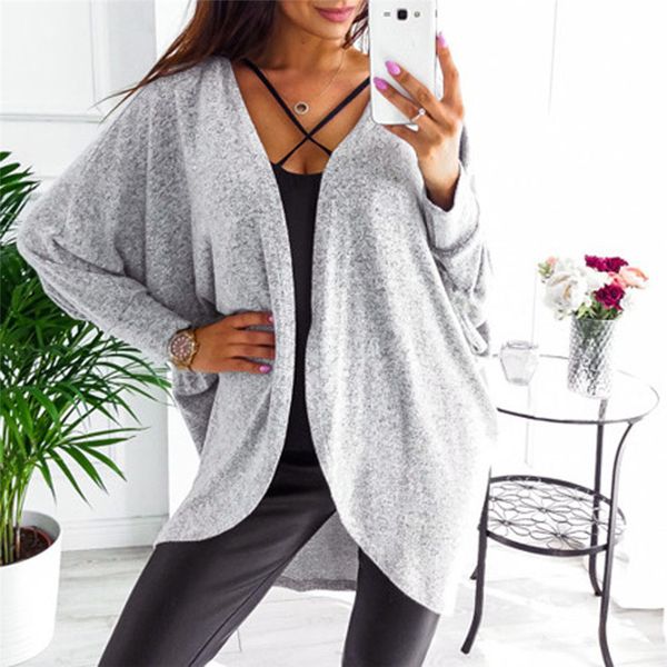 

women jackets spring autumn white coats kintted cardigan coat female sweater asymmetric hem long sleeve coat feminine, Black;brown