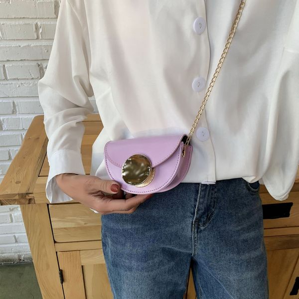 

2020 new shoulder bag women's casual fashion korean mini bag saddle crossbody