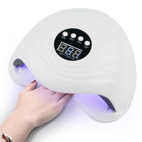 

brand new 72w uv led nail lamp nail art tool with 36pcs led beads dryer auto sensing glue polishing tool