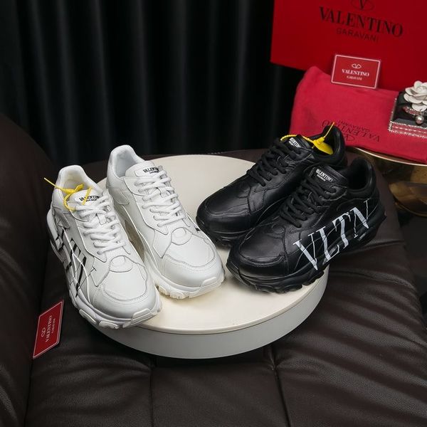 

new style high-end luxury ladies casual sneakers four seasons women's shoes fashion brand platform air cushion sole versatile style qsc, Black