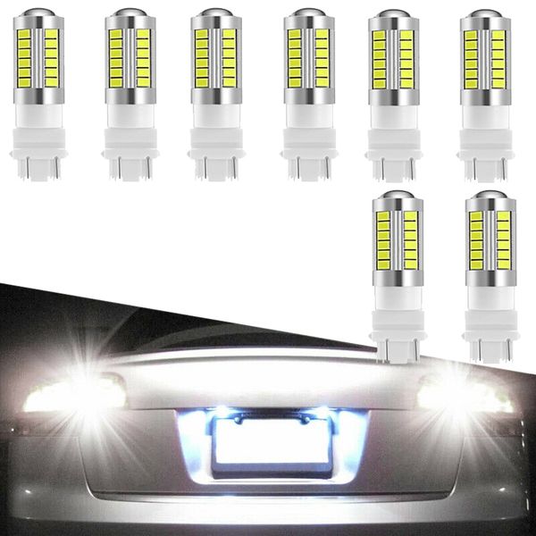 

8x white 3157 33smd 5730 led light bulbs tail brake sbackup reverse