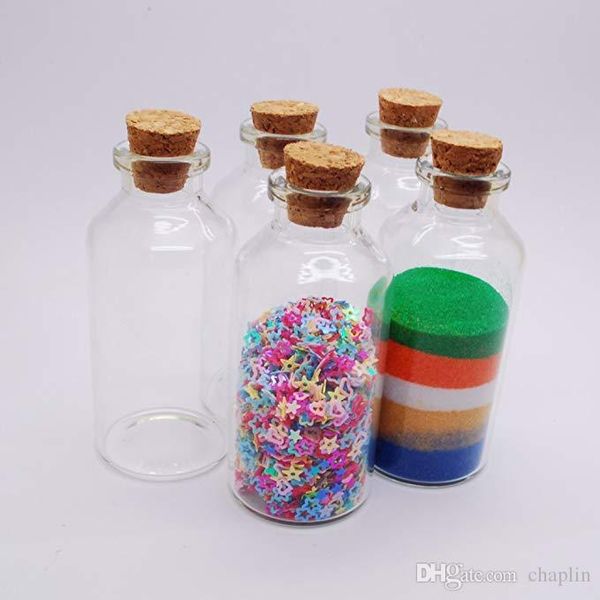 

30мл 1унц 30x70x12.5мм пустая корковой пробкой стеклянные бутылки флаконы баночки с пробкой, желая бутылка свадьбы пользу украшения diy стек