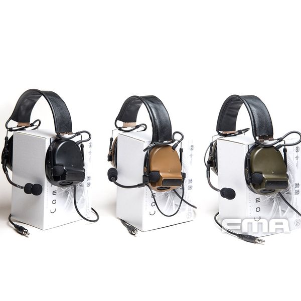 

fma fcs comtac 3 ach c3 pickup sound tactical noise reduction communication headphones earphone